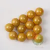 90 Peças 16mm bolinhas de gude de vidro porcela azul amarelado 1.6cm bola amarela revestida 16mm bolinhas sólidas damas 500g
