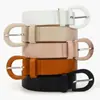 Cinturón delgado de color caramelo estilo coreano para mujer, versátil y moderno, adecuado para combinar con jeans y vestidos, cadena decorativa para la cintura, simple y de alta gama