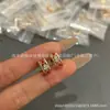 Brincos de Abóbora Qilin, Banhados a Ouro 18k, Prata Pura, com Madrepérola Branca e Ágata Vermelho-Violeta, Brincos Pendentes Qilin