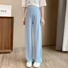Calças de maternidade emagrecedoras para a primavera, calças de cintura alta para suporte da barriga em tamanhos grandes para mulheres plus size, confortáveis de usar, leggings de maternidade versáteis