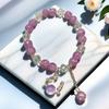 Pulseira Princesa Fofa Cor de Doce para Melhores Amigas, Pulseiras de Contas para Crianças, Doce e Sofisticada, Bijuterias Versáteis para Barracas