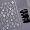 Bucelati Adesivo para Nail Art Barroco em Relevo Boêmio Retrô Totem Flor Decalque de Unha Decorações