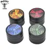 Moedor de Fumo Hornet Novo Quatro Camadas Diâmetro 63mm Moedor de Fumo de Metal com Claraboia Aberta Moedor de Fumo Girador