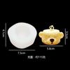 Adornos Decorativos DIY Taza Cabeza de Oso Vela Molde de Silicona Pegamento de Aromaterapia Molde para Pastel de Chocolate