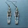 Pendientes Desmontables de Calavera y Esqueleto Divertidos de Halloween Transfronterizos Pendientes de Novia y Novio Fantasma Retro Pendientes Humanos