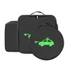 Bolsa de Almacenamiento para Pistola de Carga de Vehículos de Nueva Energía Portátil Impermeable Retardante de Llama Absorbente de Impactos Bolsa de Almacenamiento para Cable de Carga de Coche