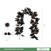 Simulação Maple Leaf Rattan Halloween Preto Maple Leaf Rattan Ação de Graças Decoração de Parede Simulação Maple Leaf Rattan