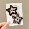 Presilhas de Cabelo Xadrez Coloridas com Estrela para Crianças, Grampos para Franja, Presilhas Bb para Meninas, Presilhas Laterais de Bebê, Grampos Laterais, Acessórios de Cabelo