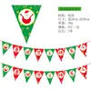Decoraciones Navideñas Banderas Navideñas Banderas Colgantes Banners Festivos Decoraciones para Fiestas Guirnalda Navideña de Papel de Dibujos Animados Banderines
