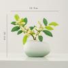 Vaso de Cerâmica Verde Degradê Shumen para Sala de Estar, B&B, Decoração de Flores Hidropônicas de Alto Padrão, Enfeites de Arranjo de Flores para Mesa