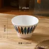 Bol de Cerámica Estilo Japonés con Coloración Bajo Esmalte para Fideos Modelo Nuevo 2025 Bol Doméstico para Fideos Instantáneos Bol para Sopa de Fideos Bol Grande Bol Cónico Bol para Fideos Ramen