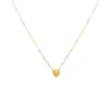 Collar con Colgante de Corazón Estilo Ins Transfronterizo Europeo y Americano, 12 Piedras de Nacimiento, Cadena Minimalista de Acero Inoxidable de Lujo Ligero para Clavícula
