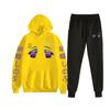 Sudaderas con capucha para pareja de Demon Slayer Ghost Blade transfronterizas, conjunto de dos piezas para hombre y mujer
