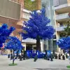 Esculturas de Plástico de Árvores Reais e Artificiais, Grandes Árvores de Flor de Pessegueiro, Adereços de Decoração para Locais de Casamento e Salões Praça, Flores Artificiais