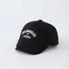 Gorra de béisbol infantil estilo coreano con letra de Los Ángeles, gorra unisex versátil de moda estilo universitario que hace que la cara se vea más pequeña