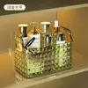 Caja de Almacenamiento de Gabinete con Espejo de Lujo Ligero, Organizador Transparente para Mascarillas y Brochas de Maquillaje de Baño, Cesta de Almacenamiento para Maquillaje y Cuidado de la Piel de Lavabo