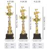 Personalização de troféu pequeno, exercício da aptidão física infantil, competição de habilidades de salão de beleza, estrela de cinco pontas personalizada avançada pessoal