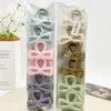 Material de PC que no se rompe, Pinza para el cabello grande de cinta con cadena, Pinza para el cabello para la ducha, Pinza para el cabello de moda para la parte trasera de la cabeza, Venta al por mayor de fábrica