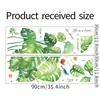 LD96003 Planta verde tropical fresco folha de tartaruga quarto sala de estar entrada casa parede decoração adesivo de parede autoadesivo