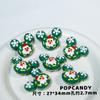 Comercio exterior transfronterizo de cuentas navideñas DIY Hombrecito de jengibre Árbol de Navidad Material hecho a mano Joyería Cuentas Cuentas pintadas a mano Muñeco de nieve