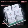Portatarjetas de presentación Caja para tarjetas de presentación Gran capacidad con cerradura Estuche para tarjetas de presentación Caja de almacenamiento de tarjetas de presentación para exposiciones Recopilación de información del cliente