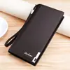 Moda transfronteriza nueva billetera larga con cremallera para hombre, clutch de negocios, gran capacidad, estilo japonés y coreano, múltiples ranuras para tarjetas, clip para dinero moderno