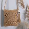 Bolso de paja estilo retro para mujer, bandolera tejida de verano, combinable con todo, ideal para viajes, vacaciones y playa, en tienda de fábrica.