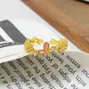 Anillo Abierto Serie Mariposa Goteo de Esmalte Vintage, Exquisito y de Alta Gama, Anillo Apilable de Lujo Ligero para Mujer