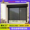 Janela de Rolo de Liga de Alumínio Foshan, Janela Inteligente Elétrica com Levantamento Antifurto, Janela de Correr, Janela de Liga de Alumínio Perfurada para Proteção Solar para Exportação