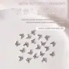 20 Piezas de Metal para Manicura Mini Mariposa Dorada Plateada Mariposa Sencilla Decoraciones para Uñas Mariposa Estéreo Japonesa