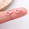 Uñas Ojo de Oveja Pintadas de Metal, Uñas Cuerno de Oveja Pintadas con Spray de Colores, Tornillos de Colores, Piezas de Accesorios para Manualidades, Colgantes para Llaveros