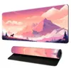Mouse Pad com Paisagem de Anime, Teclado Bidimensional Ampliado, Pad para Mesa de Laptop, Pad de Mesa Personalizado para E-Sports de Alto Valor