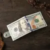 Cartera para Hombre Corta de Lona Impresión de Billetes de Dólar Monedero Creativo para Monedas Bolso para Tarjetas de Mujer Cartera Pequeña de Exportación Regalo