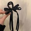 Presilha de Cabelo com Laço de Fita Fosca Presilha de Mordida Feminina Coreia do Sul Super Fada Elegante Presilha de Cabelo Disco de Cabeça Traseira Cabelo Versátil Presilha de Tubarão Acessórios de Cabelo