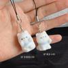 Resina Estampado Lindo Perro Estéreo Colgante para Teléfono Móvil Pareja Hombres y Mujeres Memoria USB Colgante Colgante para Bolso Cadena para Teléfono Móvil Femenino