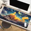 Mouse pad de jogo Pokemon, tapete de mesa para teclado, mouse pad estilo e-sports, mouse pad estendido com borda travada, atacado do fabricante