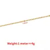 Cadena de Cuentas Onduladas de Acero Inoxidable Joyería DIY Collar Pulsera con Cadena Cadena de Bolas Doradas Cadena de Perlas Cuadradas Cadena de Borlas Accesorios