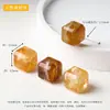 Coleção de Contas Espaçadoras Cubo de Cristal Natural, Acessórios para Joias DIY Feitos à Mão, Contas Soltas Cubo de Ágata para Pulseira, Acessórios Atacado