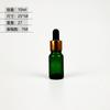 Fabricante em estoque 10ml garrafa de óleo essencial verde 30ml sub-embalagem conta-gotas garrafa de vidro garrafa vazia de óleo essencial 20ml atacado