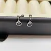 Aço Inoxidável Moda Europeia e Americana Brincos Personalizados Alto Luxo Estilo Letra Simples e Versátil Brincos Mais Vendidos Aço Titânio