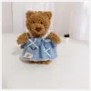 Apenas Roupas] Chaveiro Pingente de Bolsa Urso Barcelona Boneco 12cm Roupas de Boneca Pingente de Urso Vestido