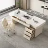 Escritorio Minimalista de Diseño Estilo Italiano Lujo Moderno Pizarra para Hogar Dormitorio Estudio Oficina Escritorio de Computadora Escritorio de Escritura