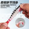 Taiyu Baobao Pez Plomo Cola de Tijera Pez Cola de Horquilla Multisección Luya Cebo Falso Cebo Blando 9cm17g Pez Blando Cebo Luya Cebo de Simulación