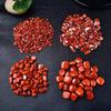 Pedra de Jaspe Vermelho Natural cascalho pequeno partículas pequenas pedra desmagnetizadora aquário vaso de planta fundo decoração de paisagem diy pedra pequena