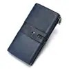 Cartera Larga de Cuero para Mujer Transfronteriza Múltiples Ranuras para Tarjetas Gran Capacidad Anti-magnético RFID Bolso para Tarjetas de Crédito Billetera de Piel de Vaca Clutch