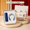 Conjunto de presente de luxo de alta qualidade para celebrações de aniversário corporativo, benefícios para compras em grupo e eventos de inauguração com logotipo personalizado