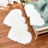 Tapete de pelúcia fofo multicolorido de pelo longo, formato de coração de pele sintética, coração de amor, coração duplo, duas pessoas, casal, hotel, celebração de casamento