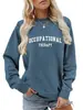 Sudadera Casual de Cuello Redondo y Manga Larga para Mujer Nueva Primavera y Otoño de Fábrica Original, Sudadera de Cuello Redondo para Mujer Transfronteriza