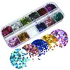 Exclusivo Transfronteiriço 12 Cores Pinta Pinta de Unha Maquiagem para Palco Olhos Acessórios Nail Art Laser Borboleta Fina Estrela de Cinco Pontas Lantejoulas