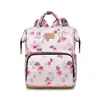 Bolsa de Hombro Doble para Mamá con Estampado de Moda Mochila para Mamá Ligera para Salir Multifuncional Bolsa para Mamá y Bebé Almacenamiento Aislado para Leche